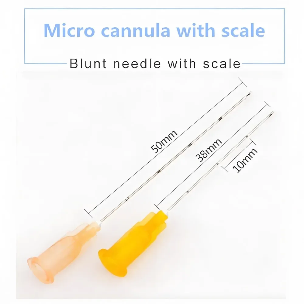 Factory Disposable Blunt-tip Cannula 14G 90mm 22g 23G 25G 27G 18G 30G 50mm Blunt Fine canula Micro Blunt tip Cannula Tool Parts