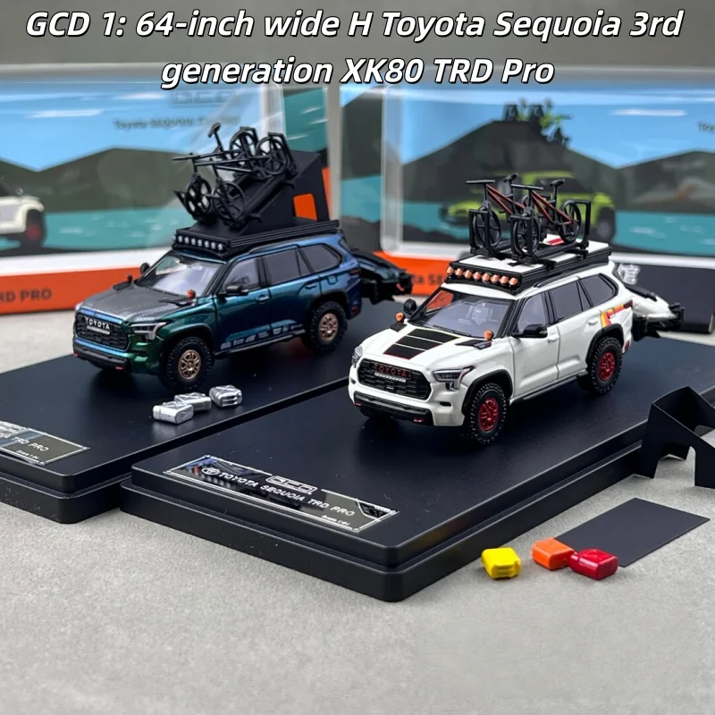 

GCD 1:64 Toyota Sequoia 3rd Generation XK80 TRD Pro Cast Alloy Car Model, Boys' Holiday Gift, Adult Collection Decorative Item.