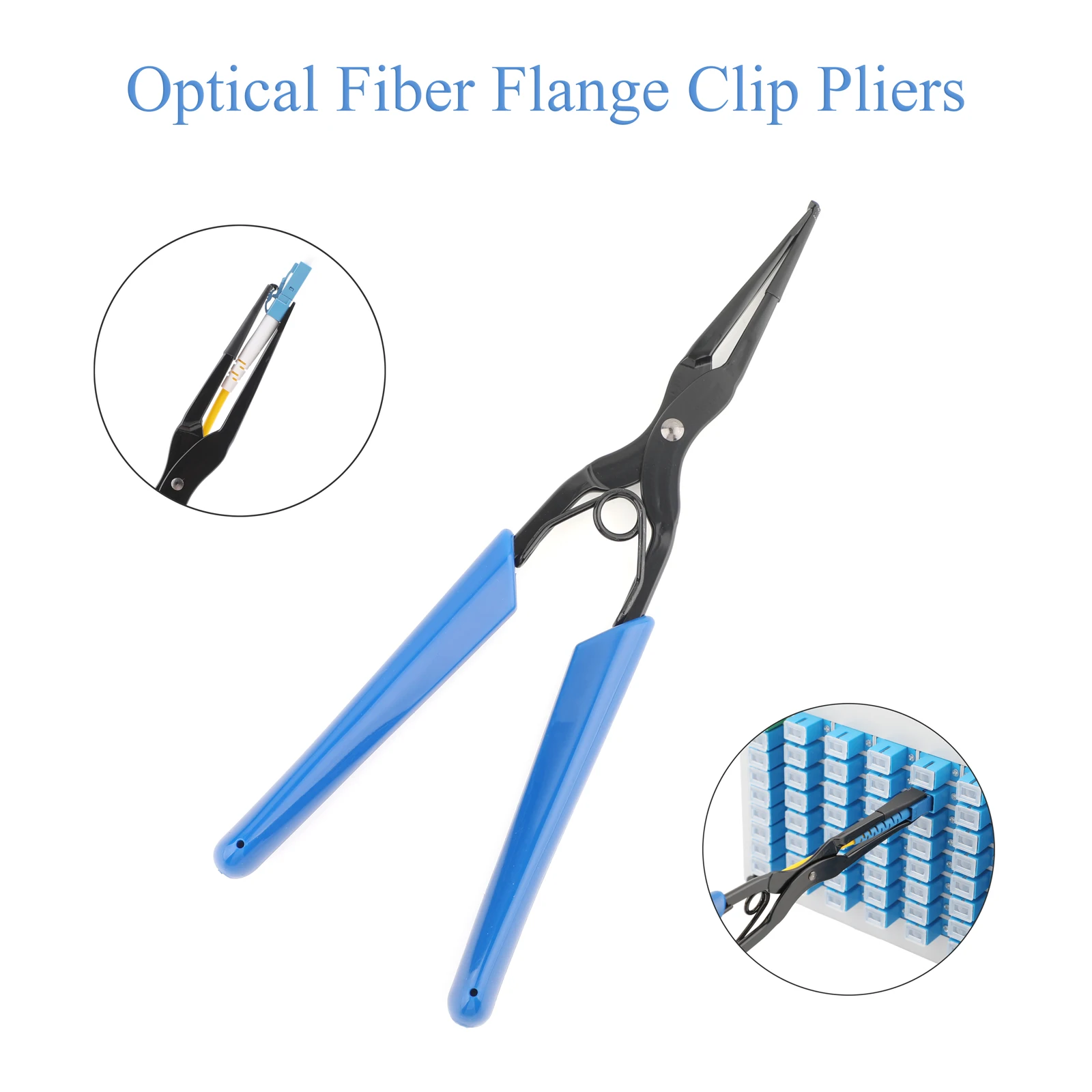 

Fiber Optic Flange Long Mouth Clamp/Pliers for Equipment Room SC/LC Plug Extraction Tool Fits Various Flange Plugs