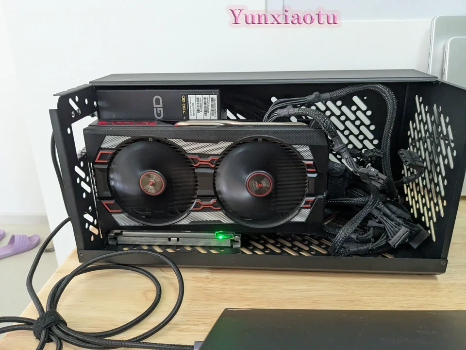 TH3P4G3 OCuP4v2 TH5P4 Thunderbolt 3/4 EGPU Dock Aluminum Chassis External Graphics Card Enclosure with Cooling Fan Kit