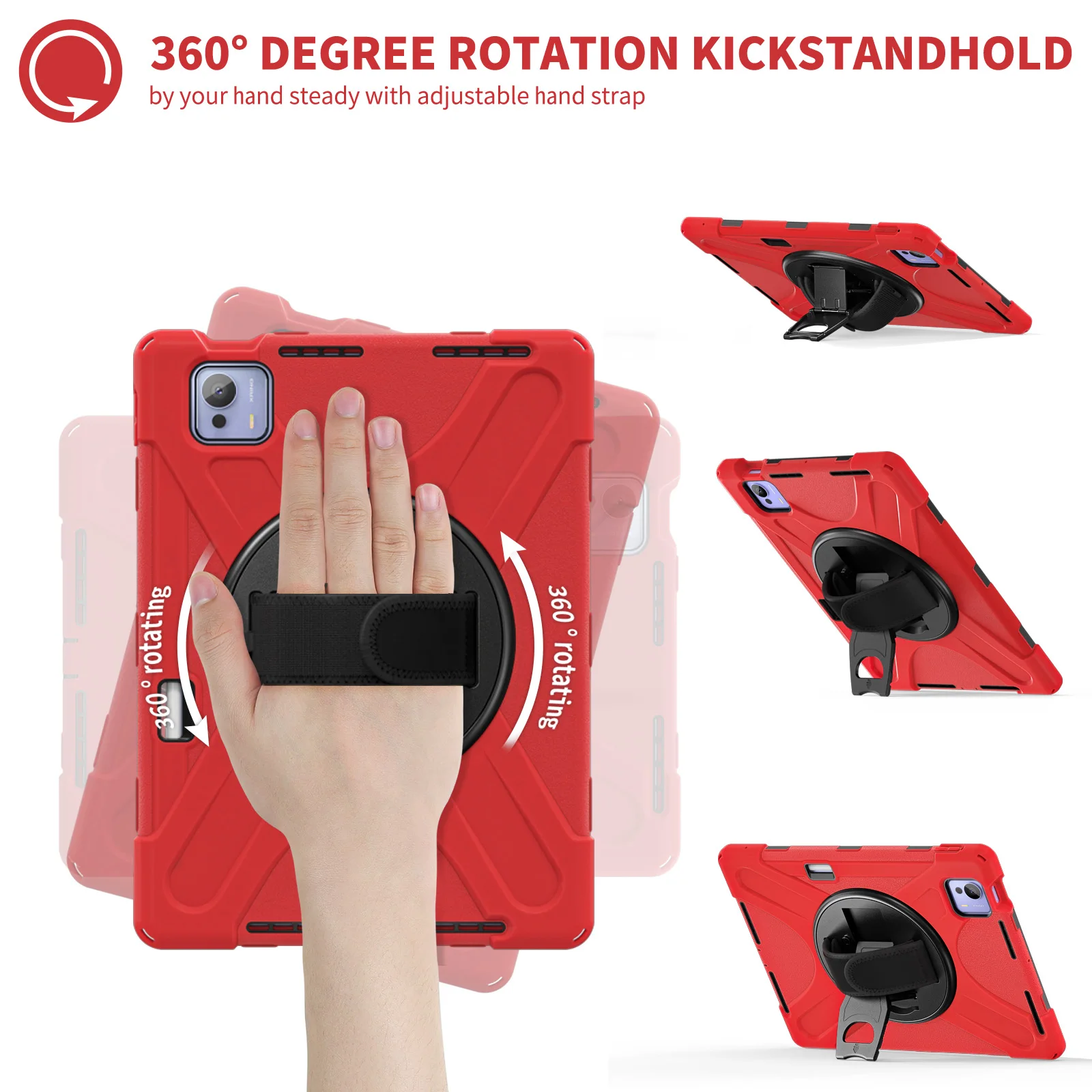 

Подходит для Xiaomi Pad 7 Ultra 14 дюймов 2025 Силиконовый ПК с защитой от падения, защита от падения, чехол-подставка для планшета со складным кронштейном