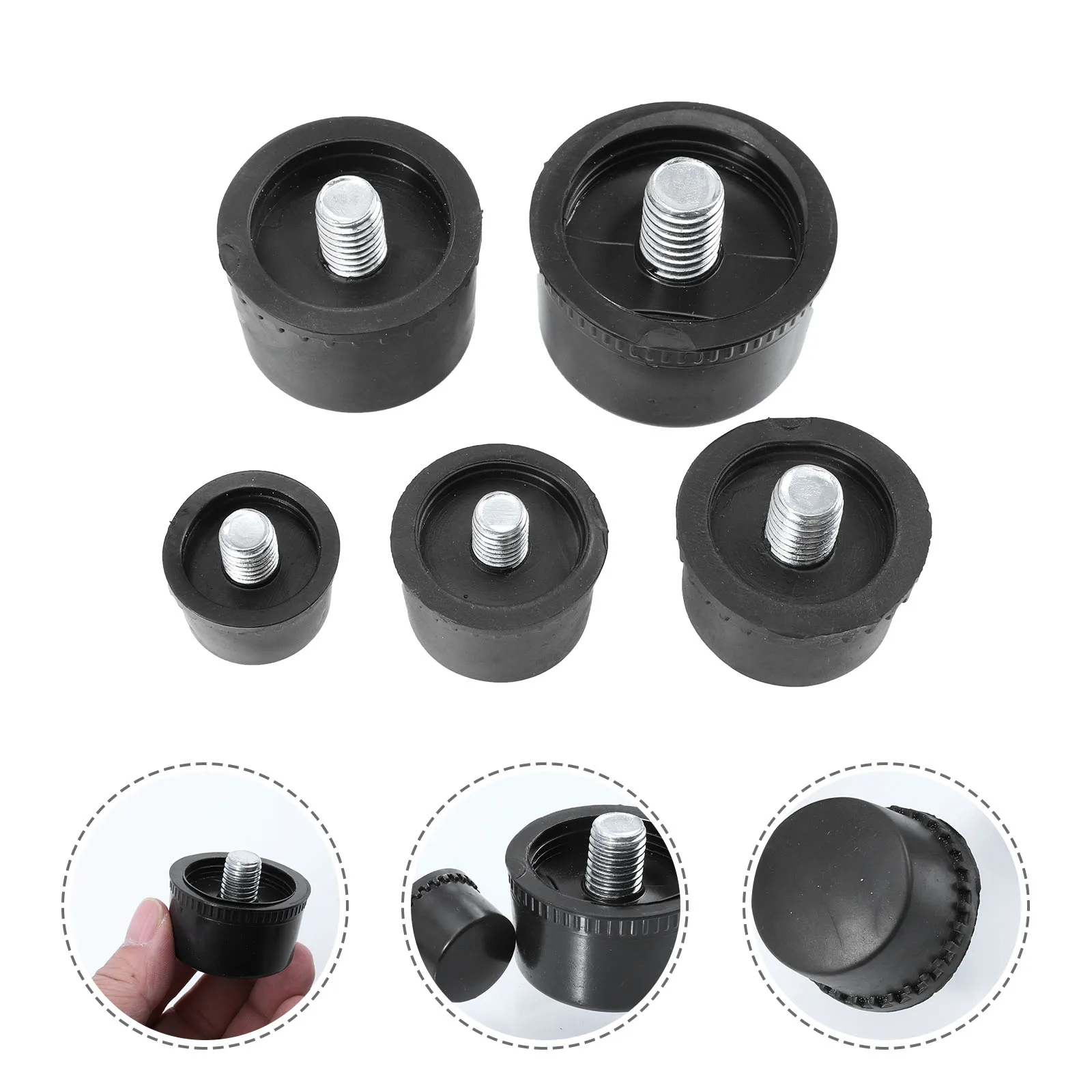 

10pcs Replacement Rubber Hammer Head Tip Mallet Striking Tool For Furniture Assembly Delicate Surfaces Durable Hammer Tip Mallet