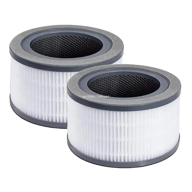 

Pack of 2 HEPA Filter Cartridges Quality Filtration Air Purifier Filter Replacement Filter Plastic Air Cleaners Filter Dropship