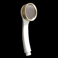 DONYUMMYJO Pressurized Water Saving Shower Head ABS Plated Bathroom Hand Shower Water Booster Showerhead Bathroom