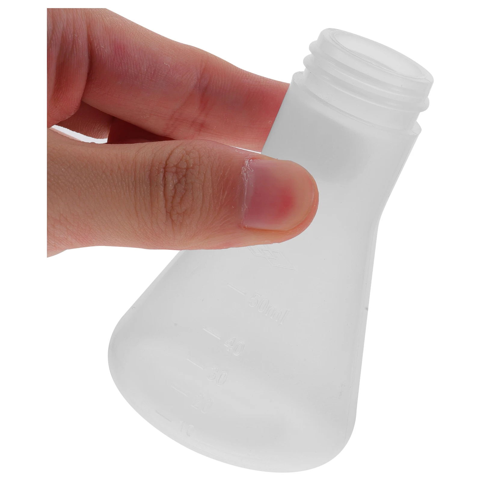 

Flask with Lid Plastic Science Lab for Flasks Laboratory Clear Beakers Screw Cap Caps