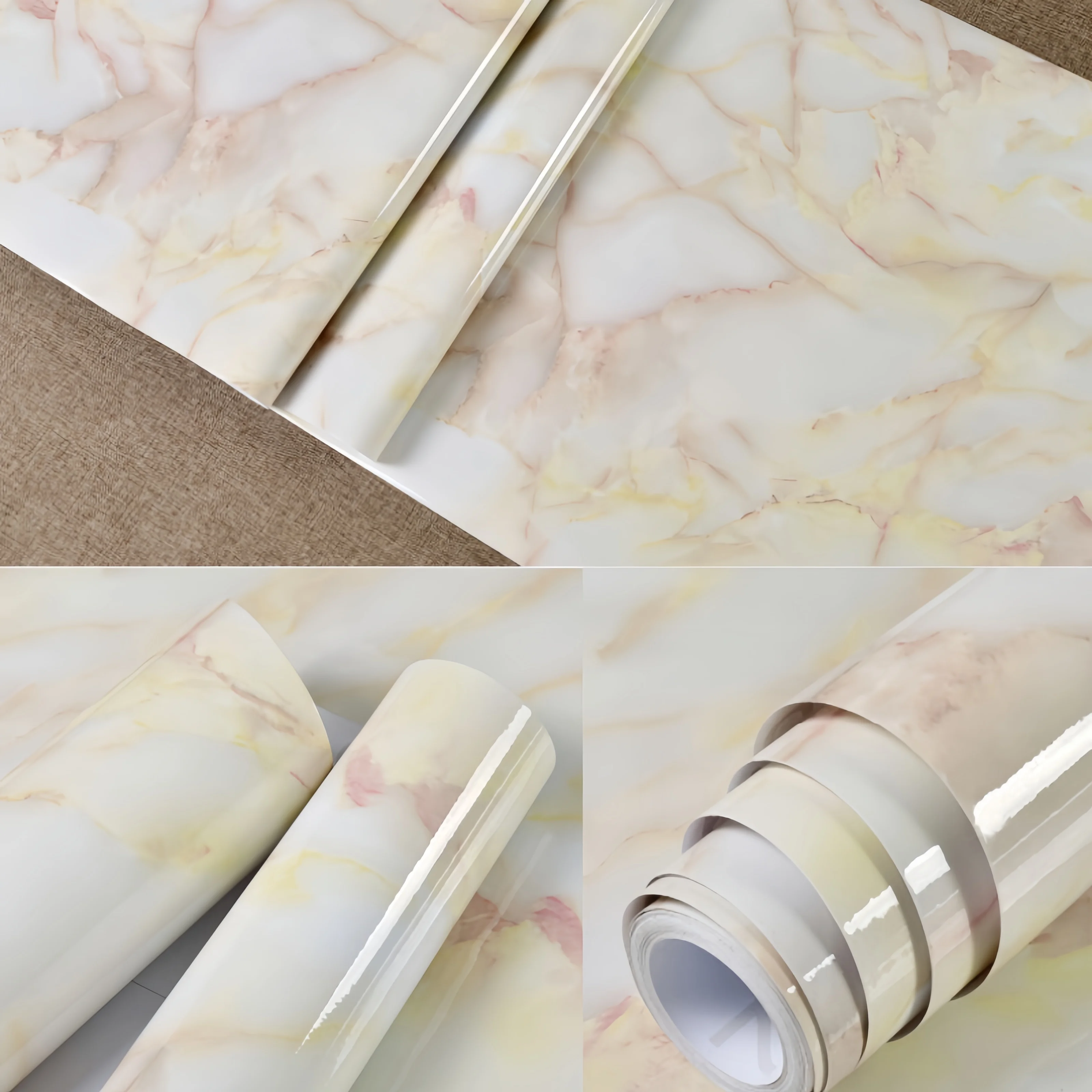 Self-adhesive Vinyl Furniture Removable Wall Stickers Peel Wallpaper Sticker Wallpapers Home Decor Wallpaper for Walls in Rolls