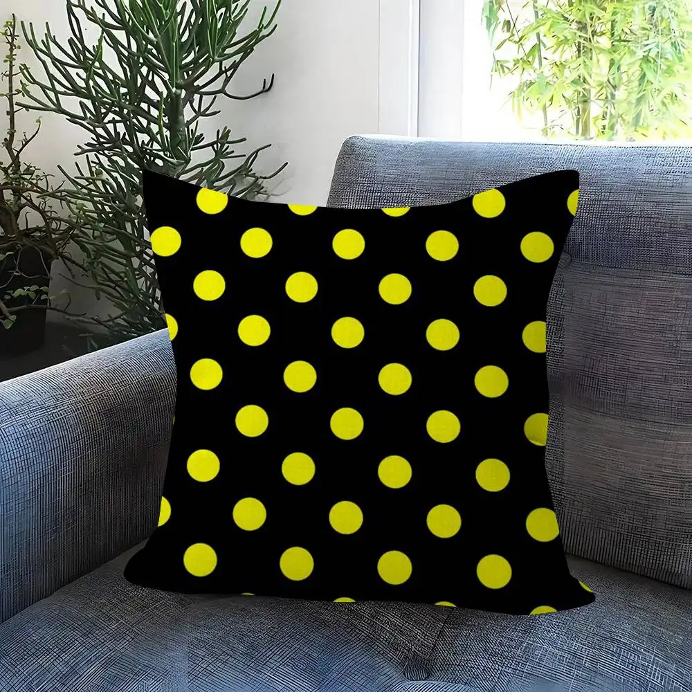 Modischer Polka-Dot-Figurenkissenbezug, Dekorativer Kissenbezug für Feiertage – Detail 13