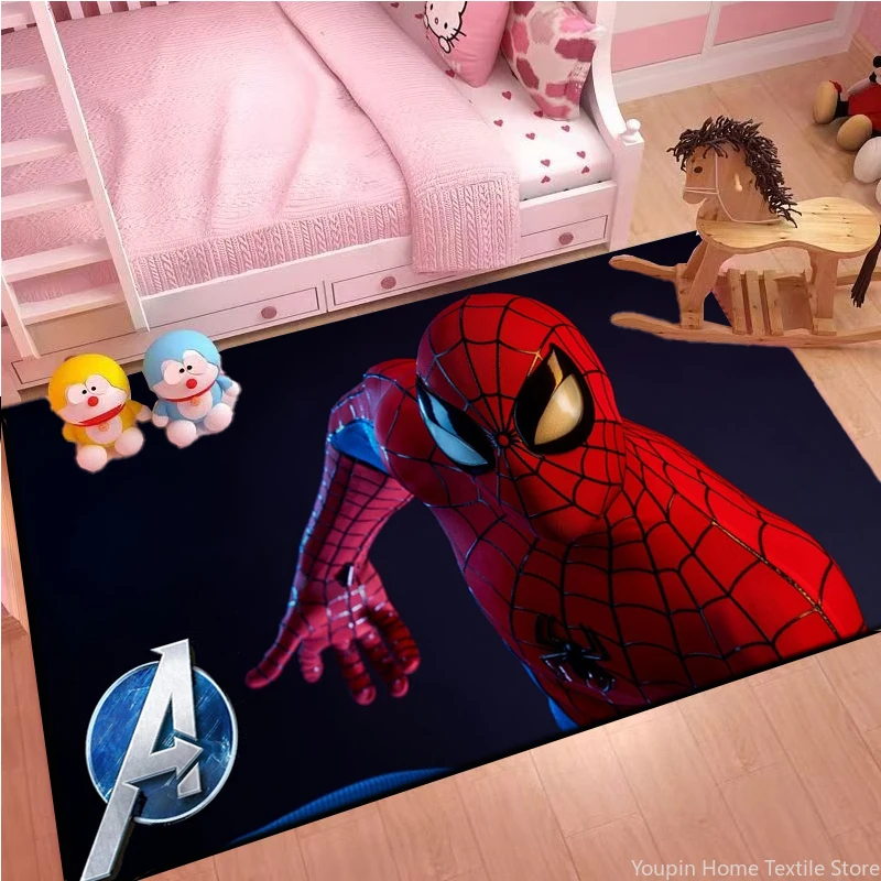 

Disney Spider-Man Avenger 3D Printed Anime Large Area Rug Carpet for Living Room Kitchen Bedroom Bedside Sofa Floor Non-slip Mat