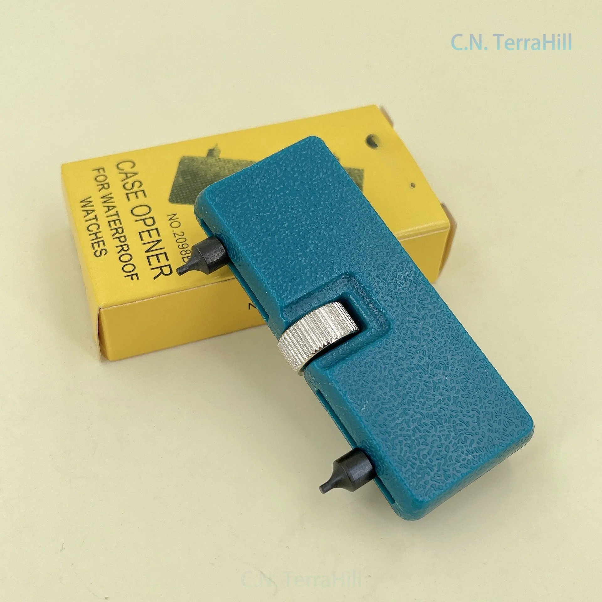 Watch Back Cover Opener Tool Portable Two-Prong Large Diameter Round Mouth for Watch Battery Replacement Repair