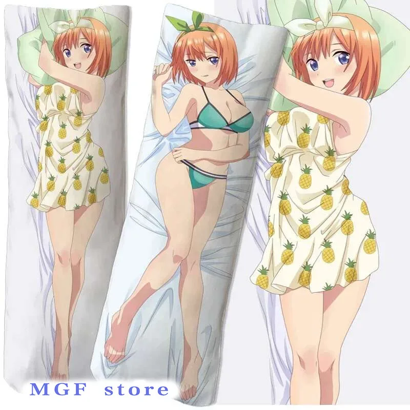 

Anime The Quintessential Quintuplets Dakimakura Pillowcase Cushion Hing Body Case Game Otaku 50*160cm Pillow Cover