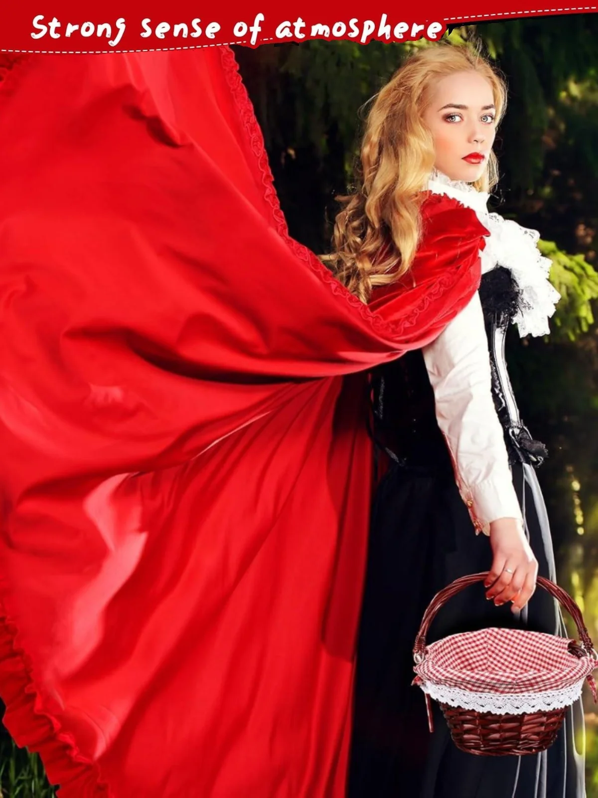 

Средневековый костюм Красной Шапочки: бархатный плащ с капюшоном, традиционный этнический сценический костюм для женщин на Хэллоуин