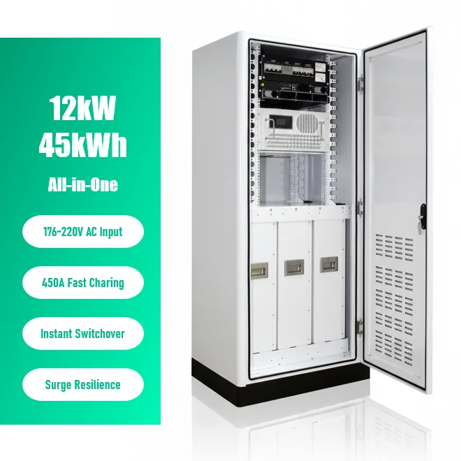 12kW 45kWh residential energy storage off-grid system with scalable LiFePO4 battery and solar panel