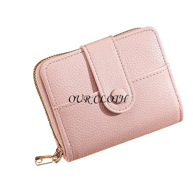 Vaste kleur munt portemonnee lederen portemonnee kleine kaartkoffer korte portemonnee verandert portemonnee y1ac