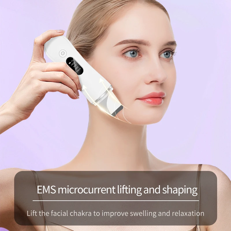 Nouveau épurateur de peau à ultrasons nettoyage en profondeur du visage points noirs supprimer nettoyage à ultrasons Cavitation Peeling pelle épurateur de peau