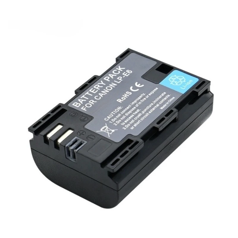 7.4V 2250mAh digitale batterijen voor CANON LP-E6P EOS R5 II camera