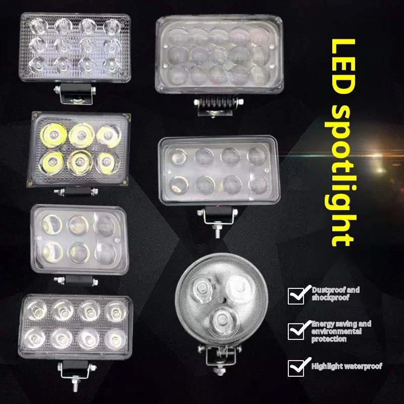 Truck LED Spotlight 12V24 Off-Road Vehicle Truck Forklift Powerful Fog Light Ultra-Bright Reverse Light Upgrade accessories