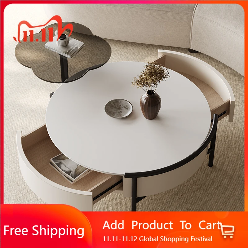 

Designer Minimalist Coffee Table Premium Modern Trendy Unique Modern Center Table Light Luxury Luxury Couchtisch Salon Furniture