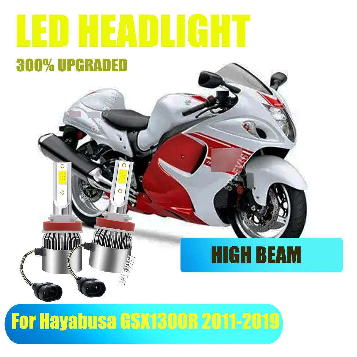 

H11 H8 H9 LED Headlight High Beam Bulbs - STAY STABLE, STAY POWERFULFits For Suzuki Hayabusa GSX1300R 2008-2009 2011-2019