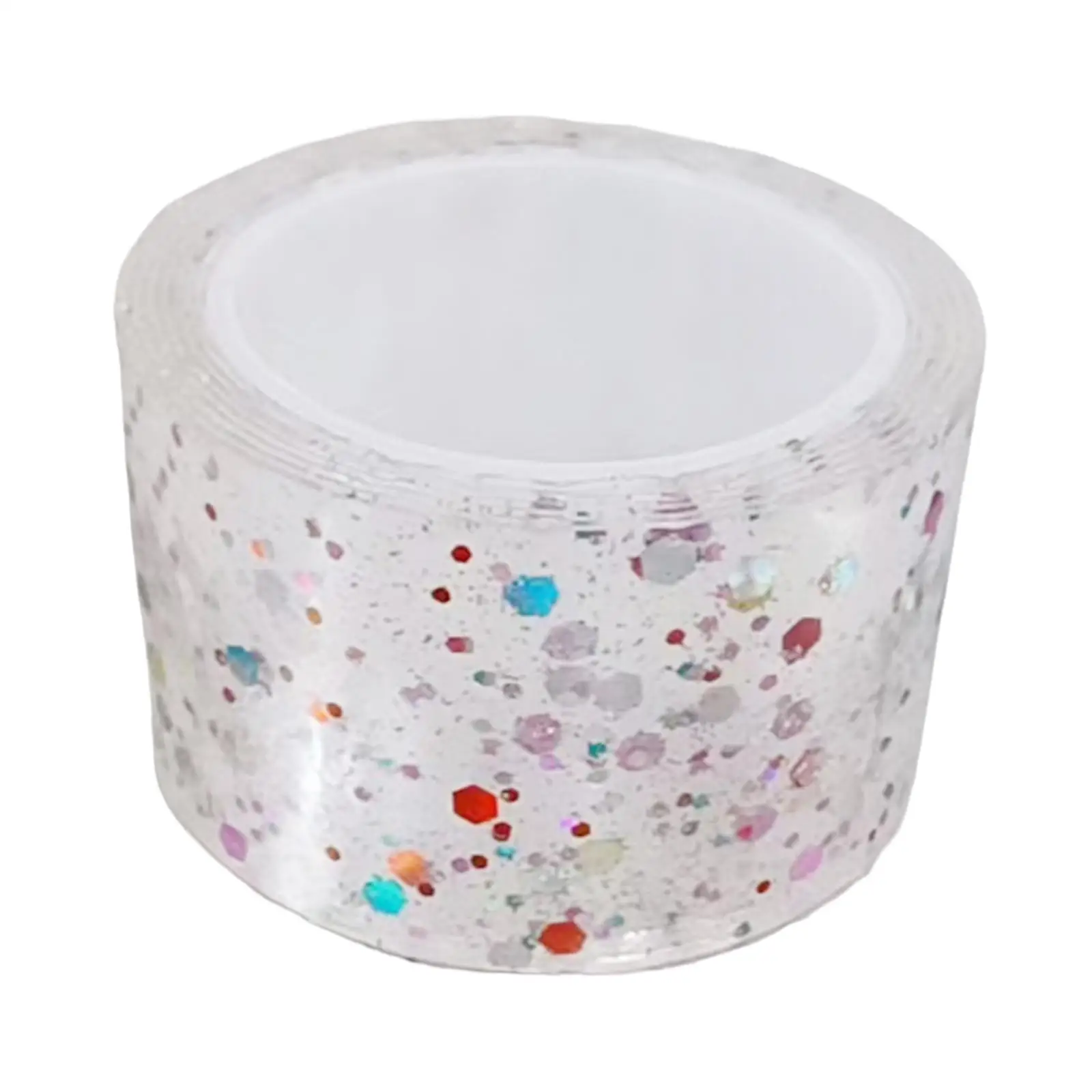 Glitter Nano Tape Traceless Fixing Waterproof Double Sided Heavy Duty Removable for Home Decor DIY Craft Supplies 5cm