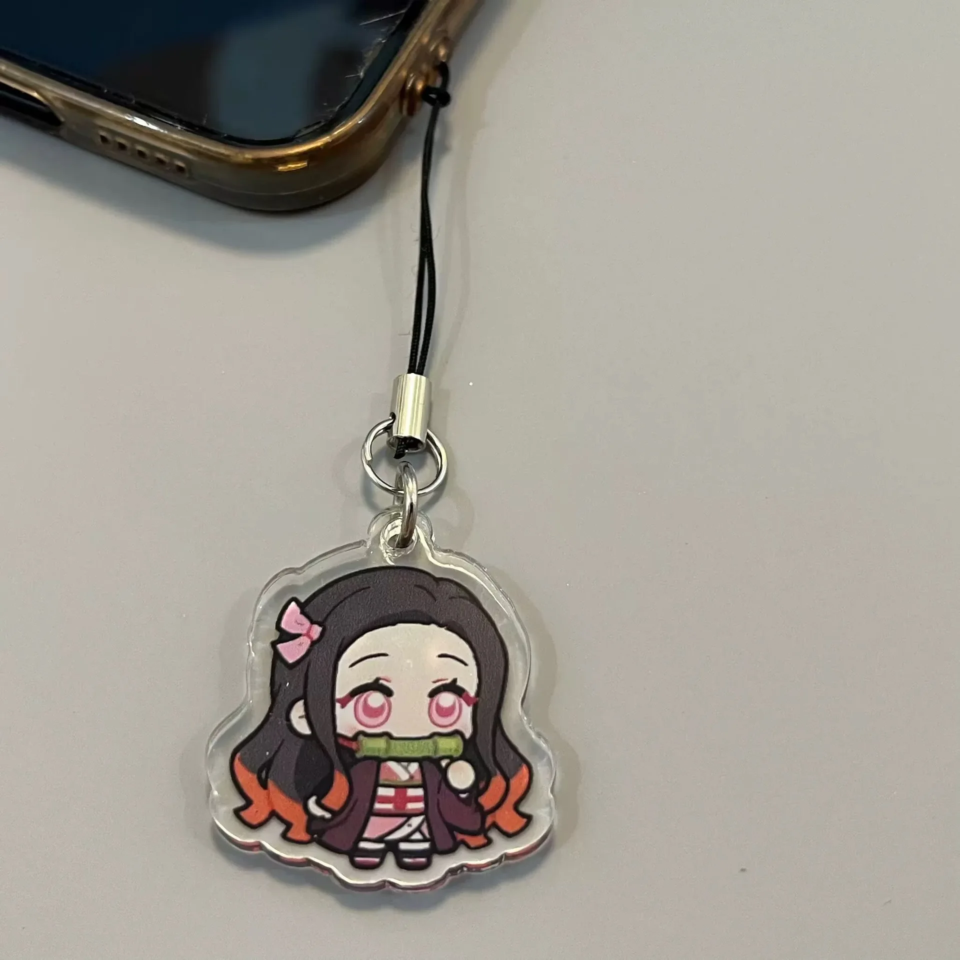 Neuer Demon Slayer Kamado Nezuko Agatsuma Zenitsu Cartoon Q-Version Acryl-Handykette Kreativer Niedlicher Hochwertiger Rucksackanhänger – Detail 4