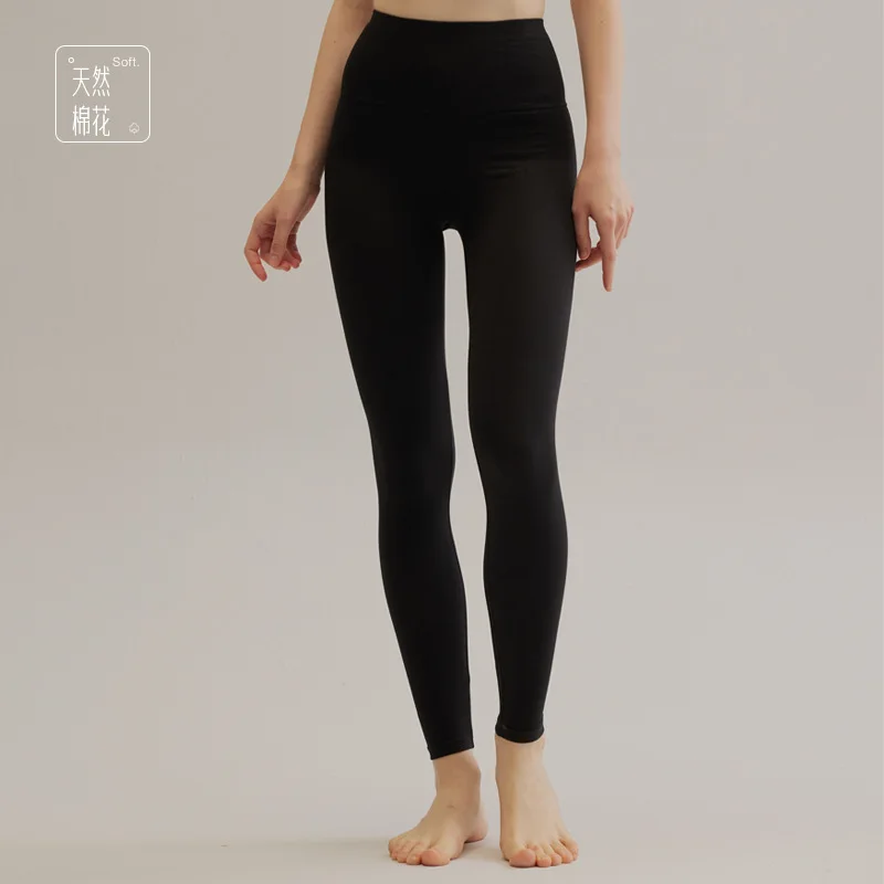 Hohe Taille Baumwolle Frauen Leggings Frühling Warme Bequeme Slim fit Student Qualität Neue Innere Tragen Dünne Herbst Hosen M XXXL