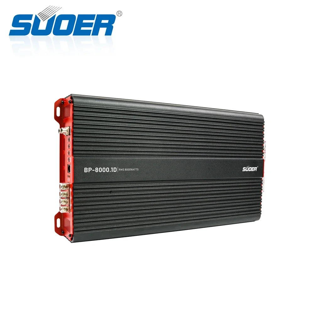 Suoer BP-8000 24000W monobloque gran potencia rms 8000 vatios amplificador de coche profesional