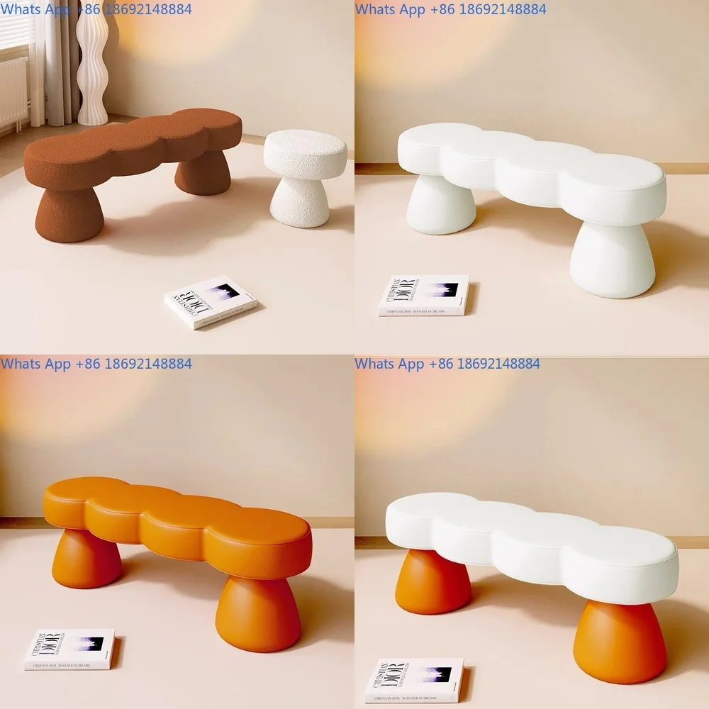 

Shoe Store Bench for Home Bedroom Footrest Clothing Shop Long Seat Living Room Low Stool Single Sofa Seat