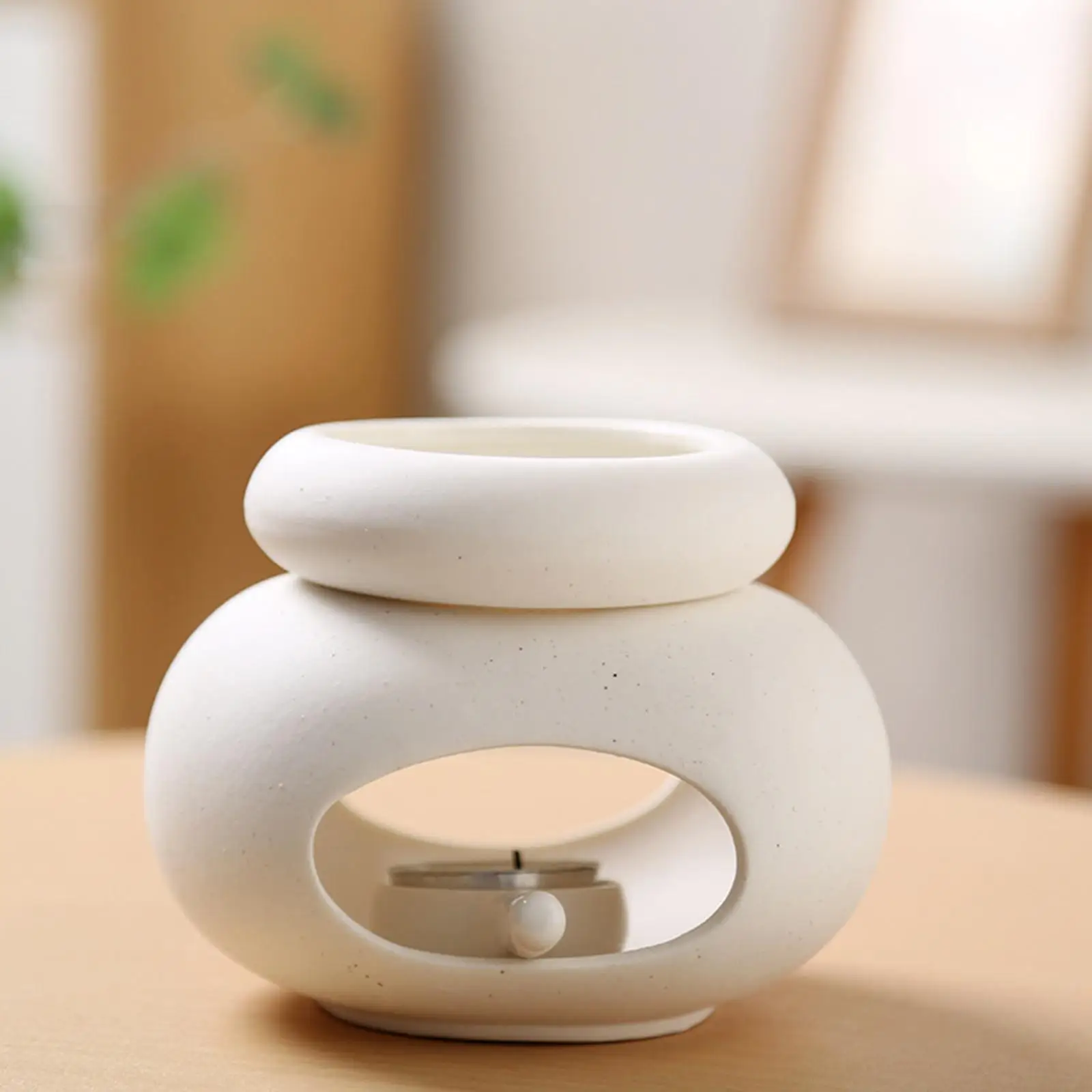 Home Decorative Aroma Burner Detachable Ceramic Oil Diffuser Candle Holder for Spa Yoga Bedroom Home Decorative Aroma Burner Detachable Ceramic Oil Diffuser Candle Holder for Spa Yoga Bedroom