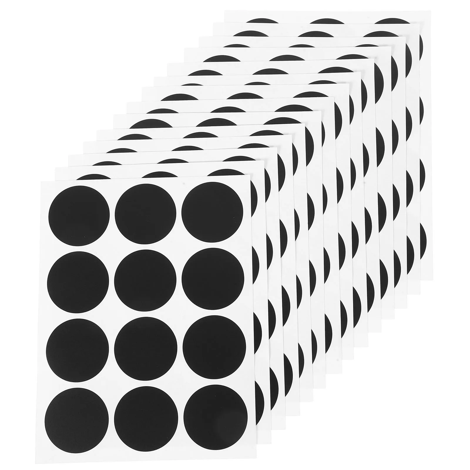 

240 Pcs Spice Jar Labels Blackboard Stickers 12 Round 38mm Waterproof Self Adhesive Kitchen Stationery Stickers Teaching