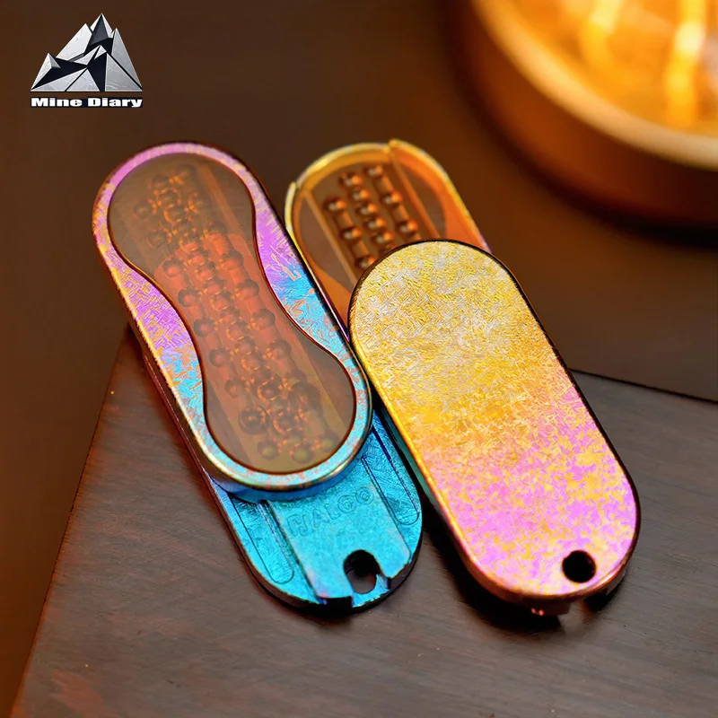 

Haloo Player EDC Fidget Toys Crystal Titanium Fidget Slider Stylish Mechanical Stress Relief Toy ADHD Concentration Toy Gifts