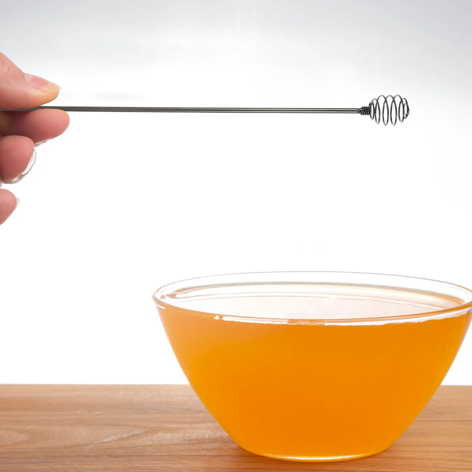 

Honey Dipper Stainless Steel Stick Practical Wear Resistant Jar Dipper for Honey Syrup Jam Pastry Kitchen Tool