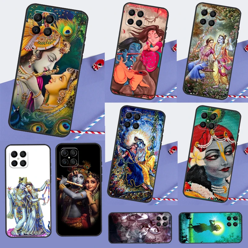 Lord Krishna Radha For Honor 70 50 X7 X8 X9 Case For Huawei P30 Lite P20 P40 P50 Pro P Smart Z Nova 5T Cover