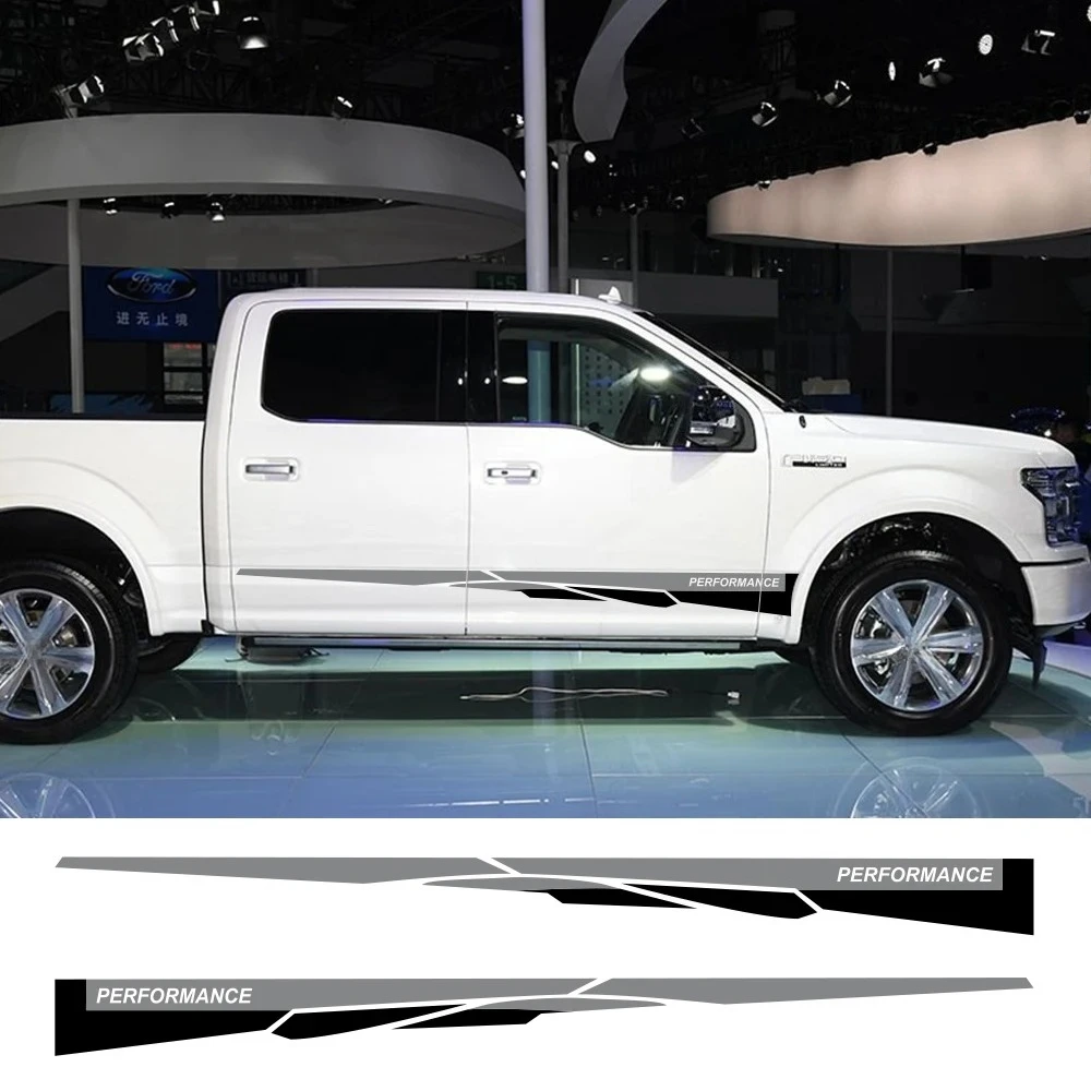 

2 шт. виниловые наклейки на боковые части автомобиля для Ford Raptor F150 F250 F350 F450 F550 F650 F750 Ranger, аксессуары для тюнинга пикапов