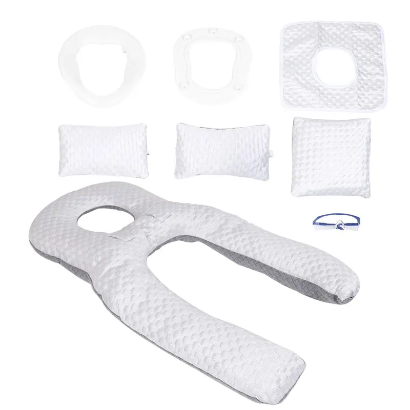 MLGB-Retinal Eye Surgery Recovery Position Pillow Glass Cutting Face Down Sp Pillow Polyester Fiber Cover B