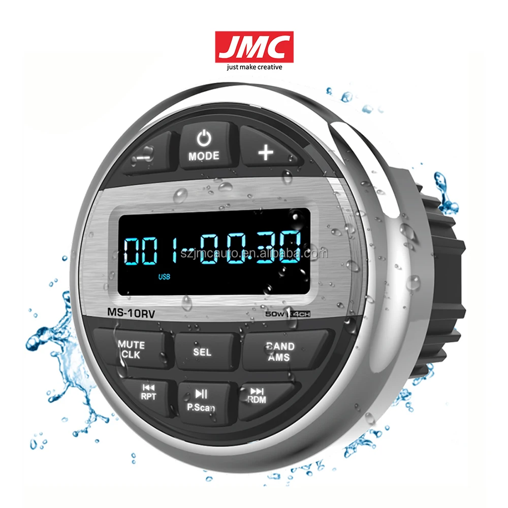 

JMC Морское Стерео Радио BT Музыка FM AM Морской Аудио Стерео USB AUX MP3-плеер 12 В постоянного тока MP3 WMA FLAC AAC APE