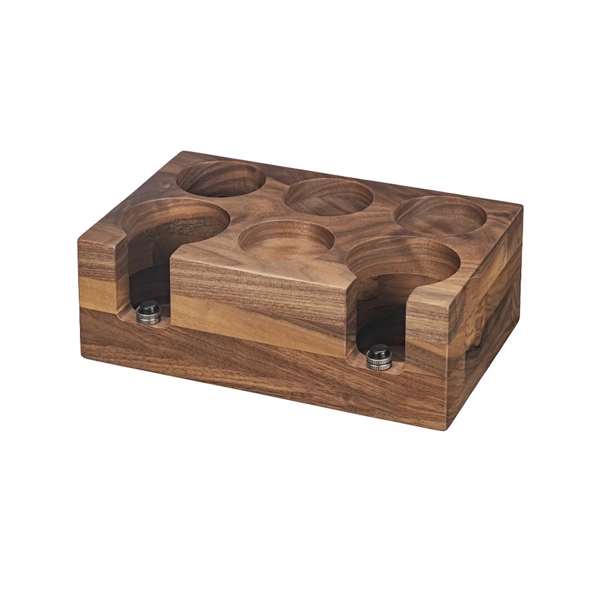51/53mm Coffee Tamper Holder Portafilter Rack Walnut Wood Espresso Tamper Mat Coffee Maker Support Base-ABLM