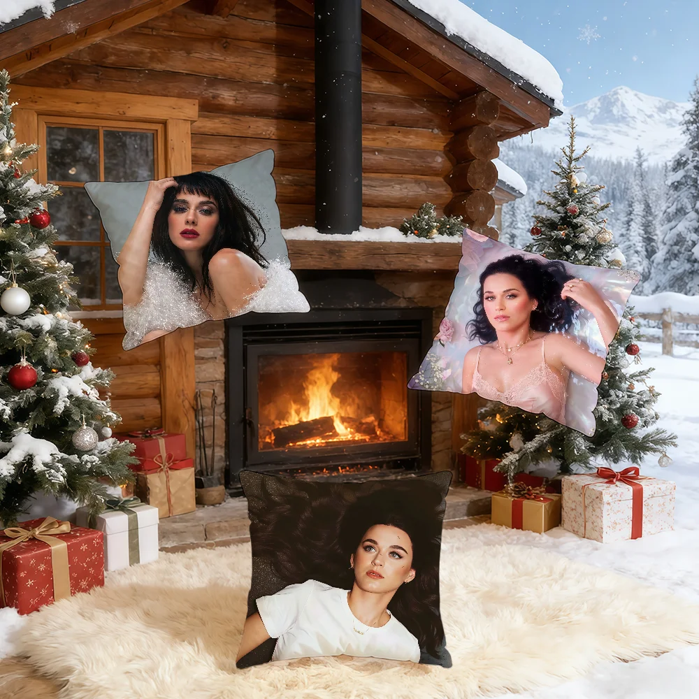 K-Katy Singer P-Perry cushion cover Home Office Birthday Anniversary Gifts Soft Skin Friendly Cushion Cover
