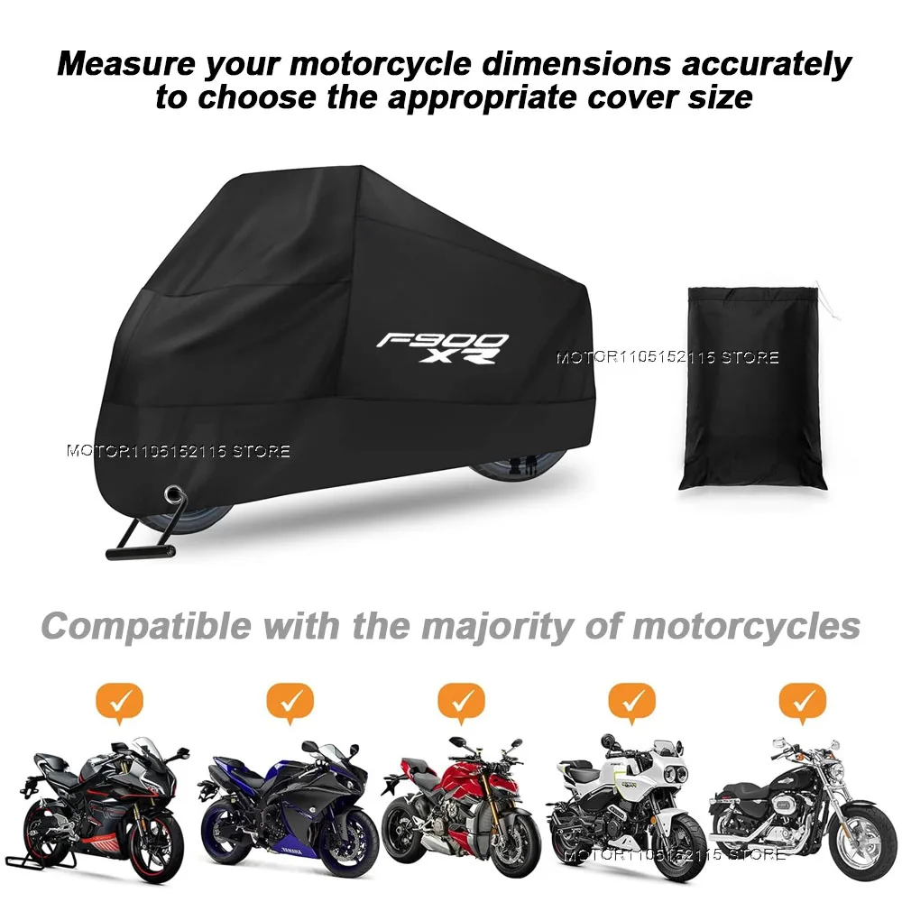 For BMW F900XR F 900 XR f900xr 2020-2024 Motorcycle Cover Waterproof All Season Dustproof UV Protective Outdoor Indoor Scooter 5
