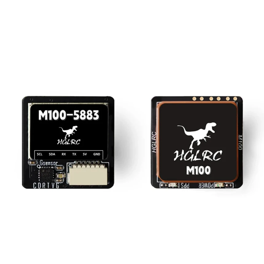 HGLRC M100-5883 M10 GPS Module with Compass Ceramic Antenna GPS+Galileo+BDS Satellite Position for RC Airplane FPV Long Range