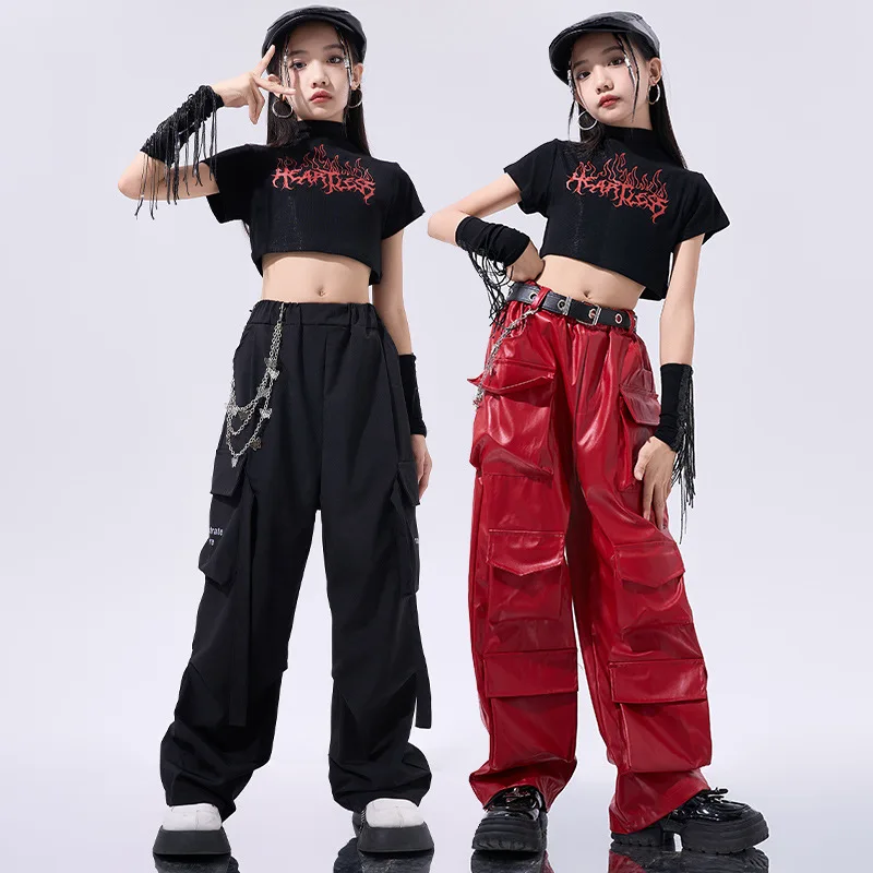 

Костюмы для джазовых танцев для девочек, детские костюмы для подиумных показов, костюмы для танцевальных выступлений в стиле хип-хоп и стрит-данс для девочек