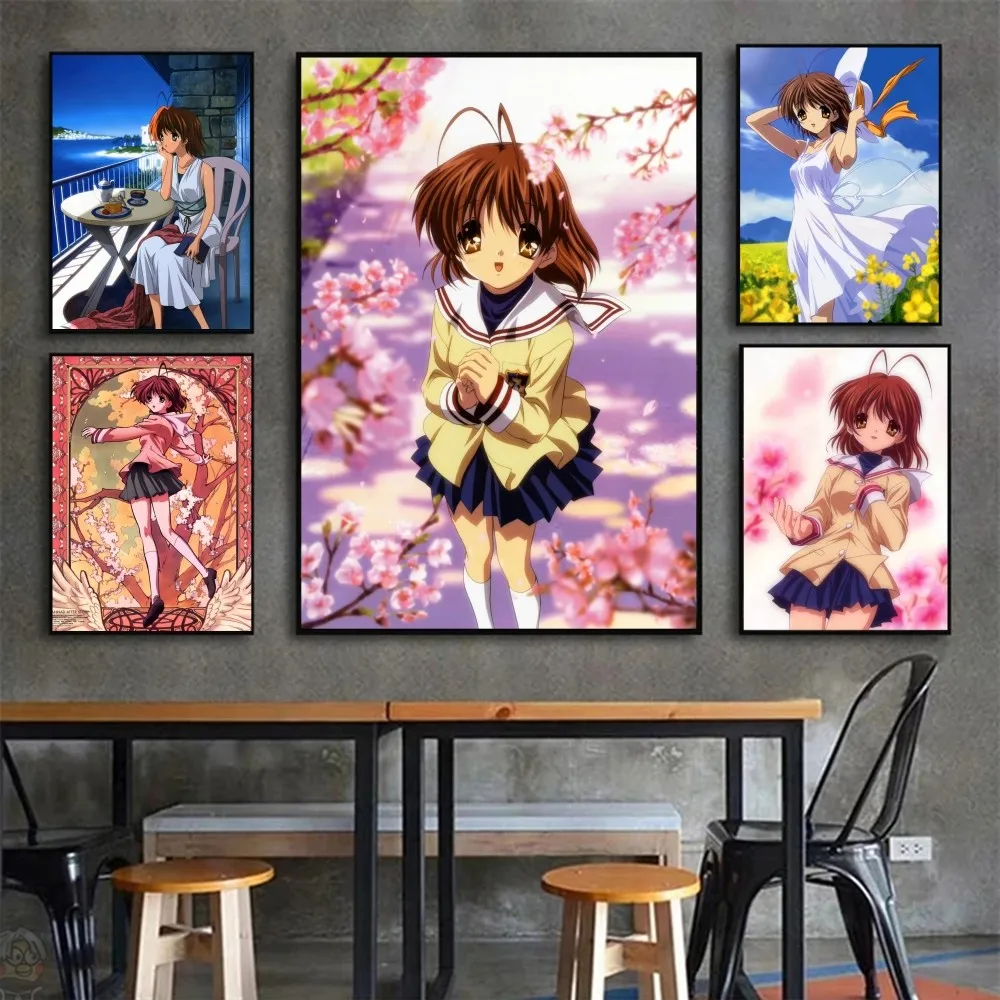 Furukawa Nagisa Anime Clannad Poster Wall Art Home Decor Room Decor Digital Painting Living Room Restaurant Kitchen Art