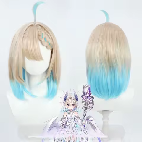 ‌Nijisanji EN Enna Alouette Cosplay Wig Anime Roleplay Party Costume Prop Synthetic Hair