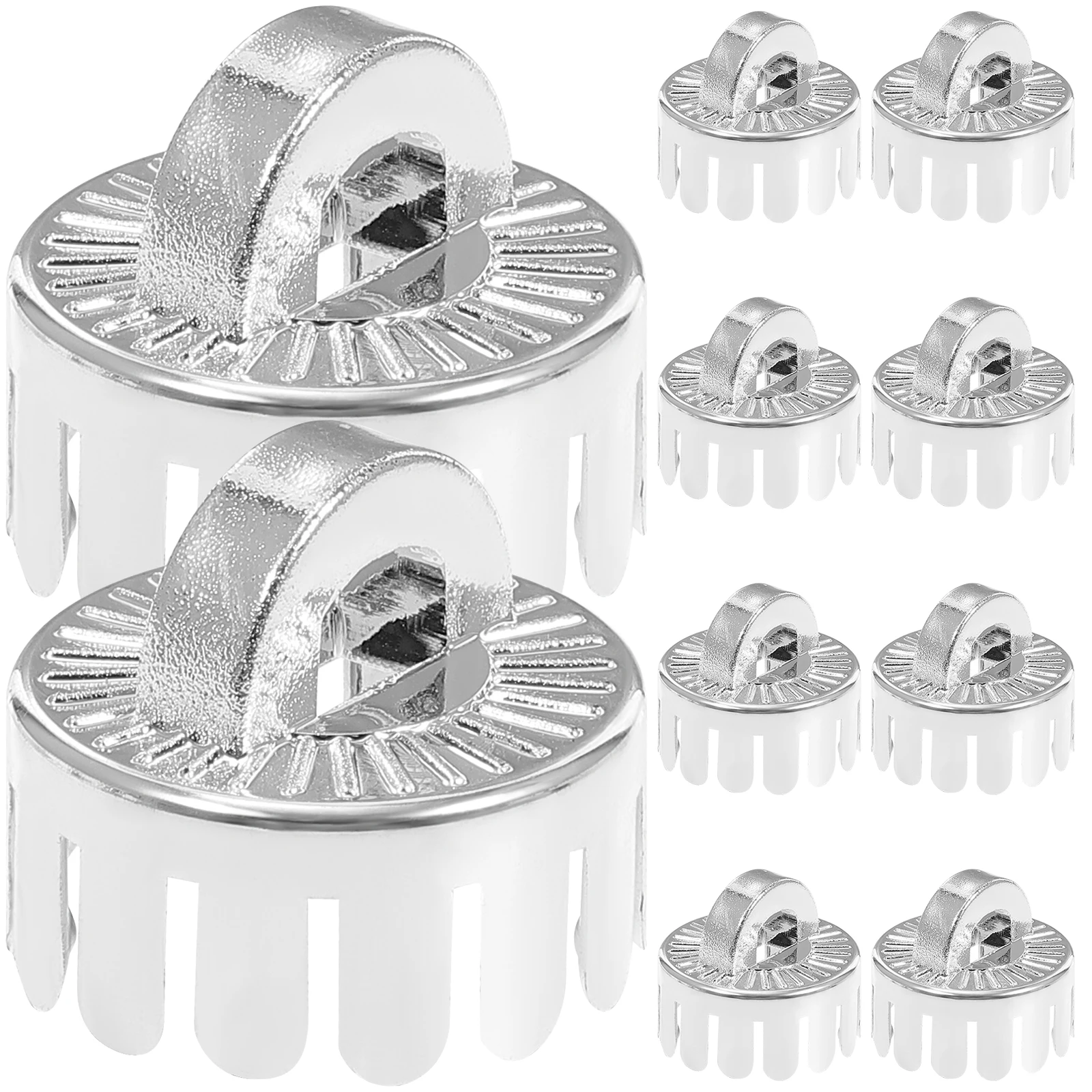 

10pcs Decorative Ball Accessories 2 5cm Plastic Pendant Caps Covers Christmas Balls DIY naments Wedding Party Jewelry Supplies