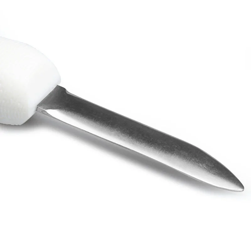 1Pc Practical Oyster Knife Seafood Scallop Shell Shucking Opener Knives Kitchen Oysters Tools Black and White