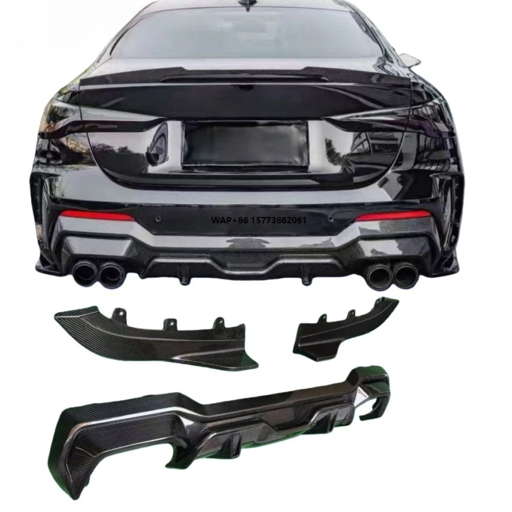 

2021+For 4 Series G22/G23 2-Door SQ Style Wet Carbon Fiber Rear Lip