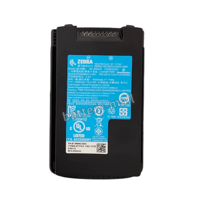 Authentic BT-000442 Applicable Zebra TC78 Android scanner battery BTRY-NGTC5TC7-44MA-01