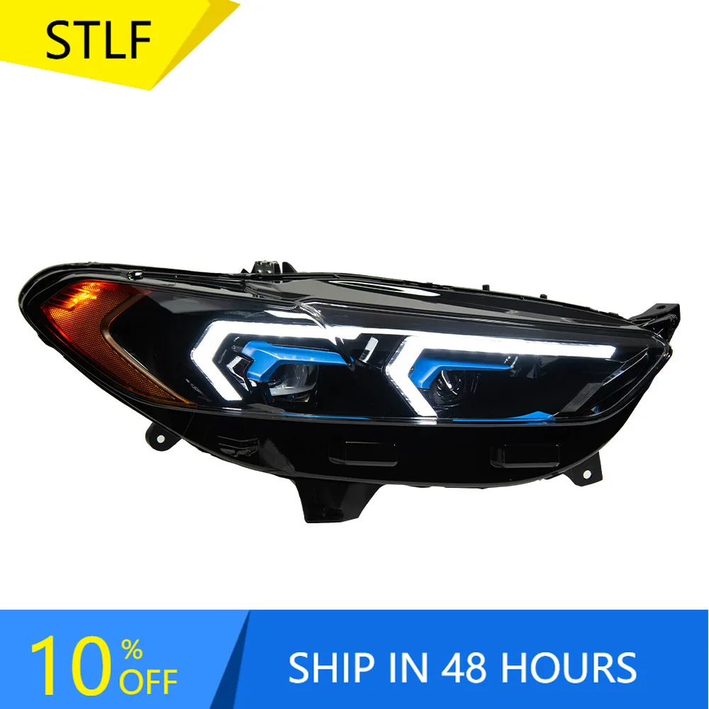

STLFCar Lights for Fords Fusion Headlights 2017-2020 Mondeo LED Headlights Dynamic signal Animation DRL Modified BMWSs Models