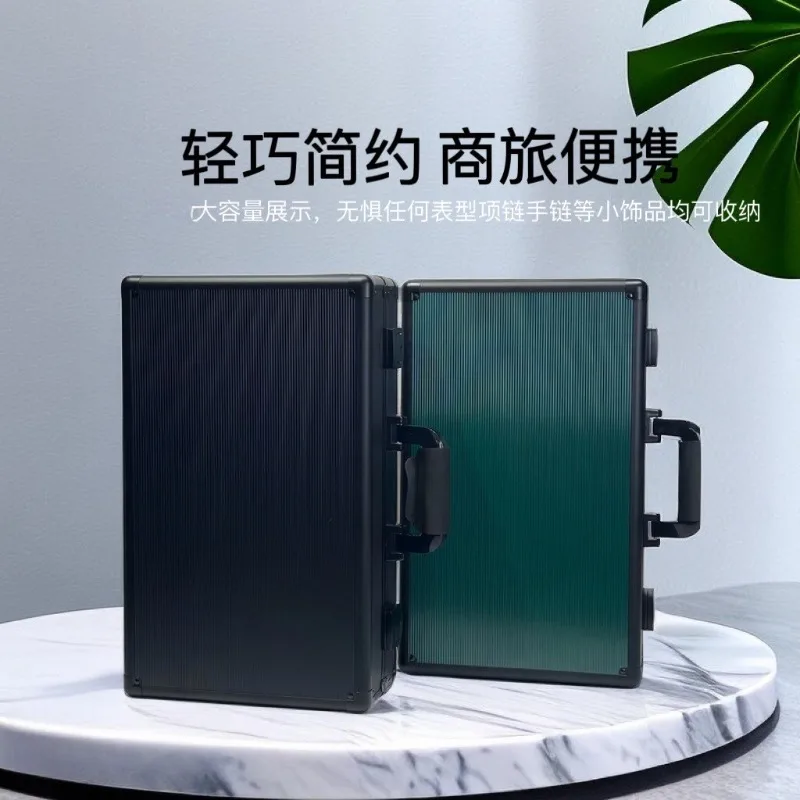 Suitable for aluminum alloy watch jewelry storage box 24-position sealed double open new gift box