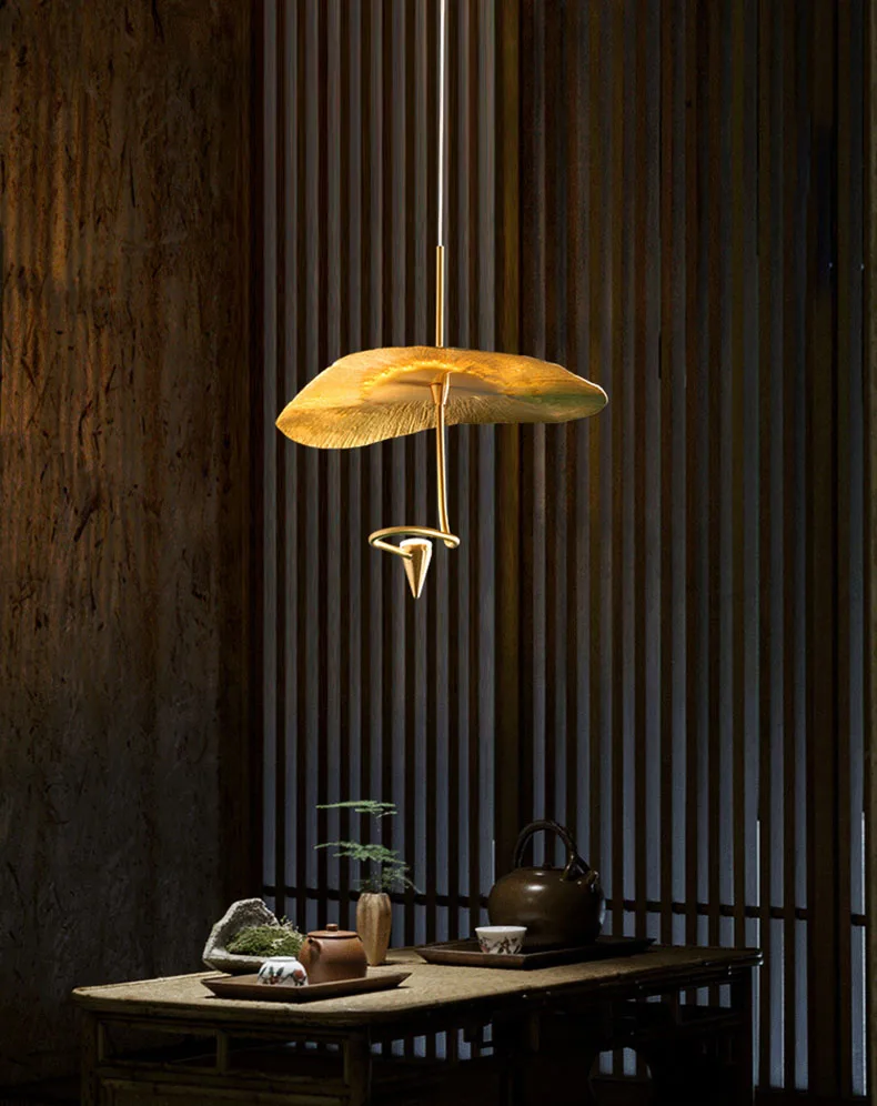 Art LED Chandeliers 20 25 30 35CM Copper