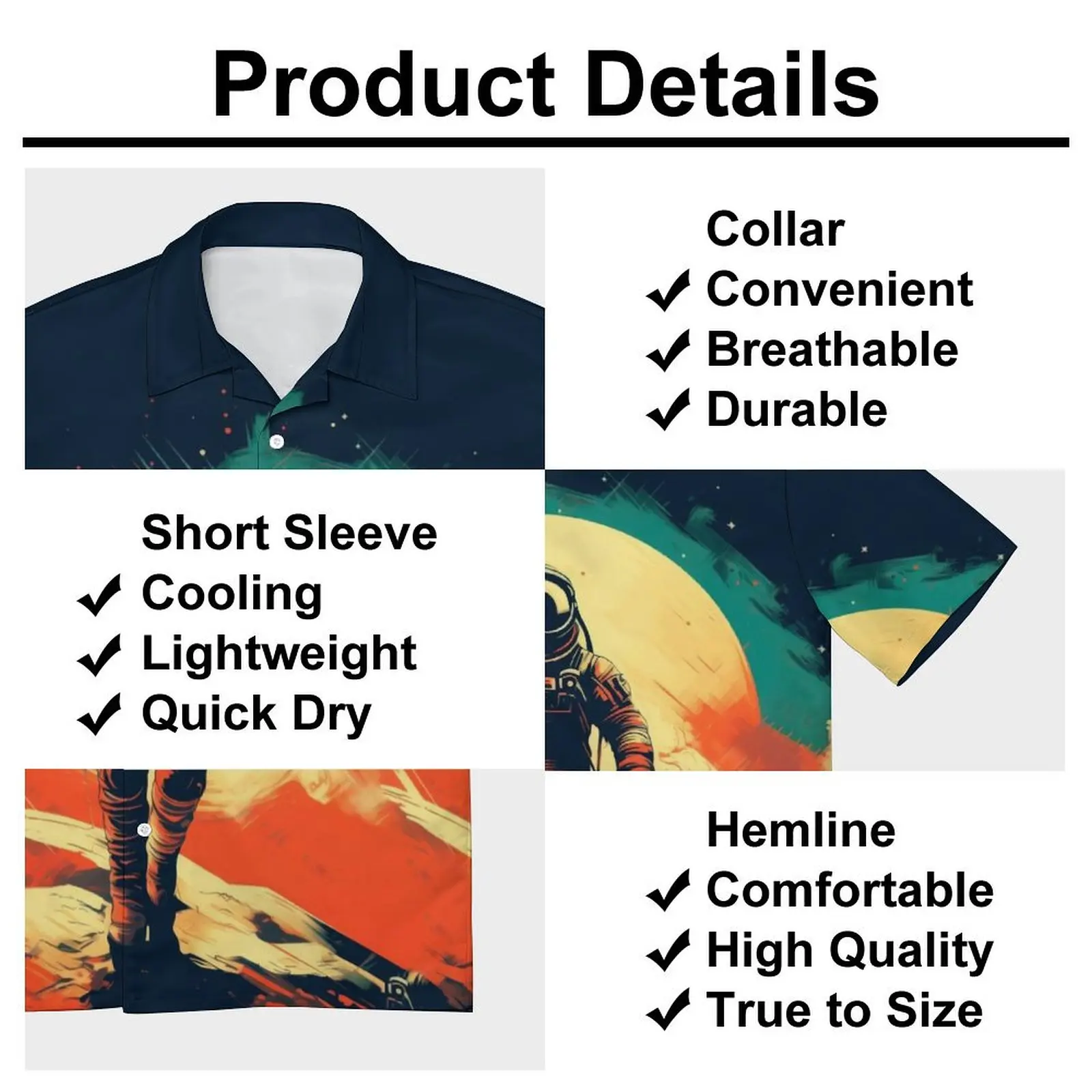 Summer Fashion Men\'s Dopamine Cartoon Abstract Print Punk Style Loose Casual Breathable Single Breasted Short Sleeve Shirt